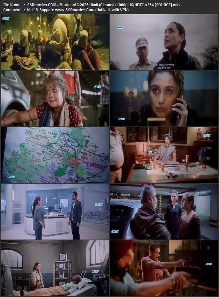 Mardaani 3 2026 Hindi (Cleaned) 1080p 720p 480p HQ HDTC x264 HC-ESub