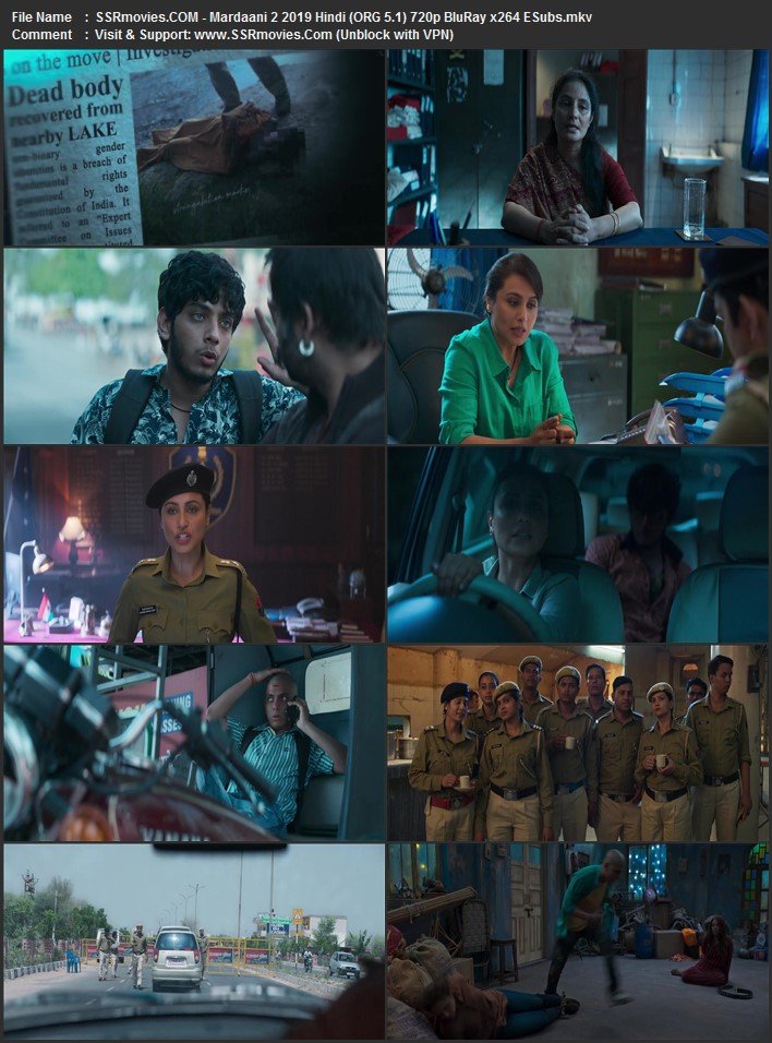 Mardaani 2 2019 Hindi (ORG 5.1) 1080p 720p 480p BluRay x264 ESubs