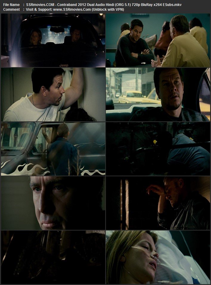 Contraband 2012 Dual Audio Hindi (ORG 5.1) 1080p 720p 480p BluRay x264 ESubs