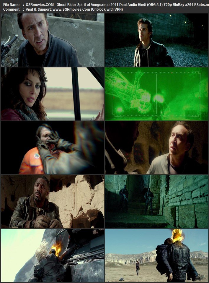 Ghost Rider: Spirit of Vengeance 2011 Dual Audio Hindi (ORG 5.1) 1080p 720p 480p BluRay x264 ESubs