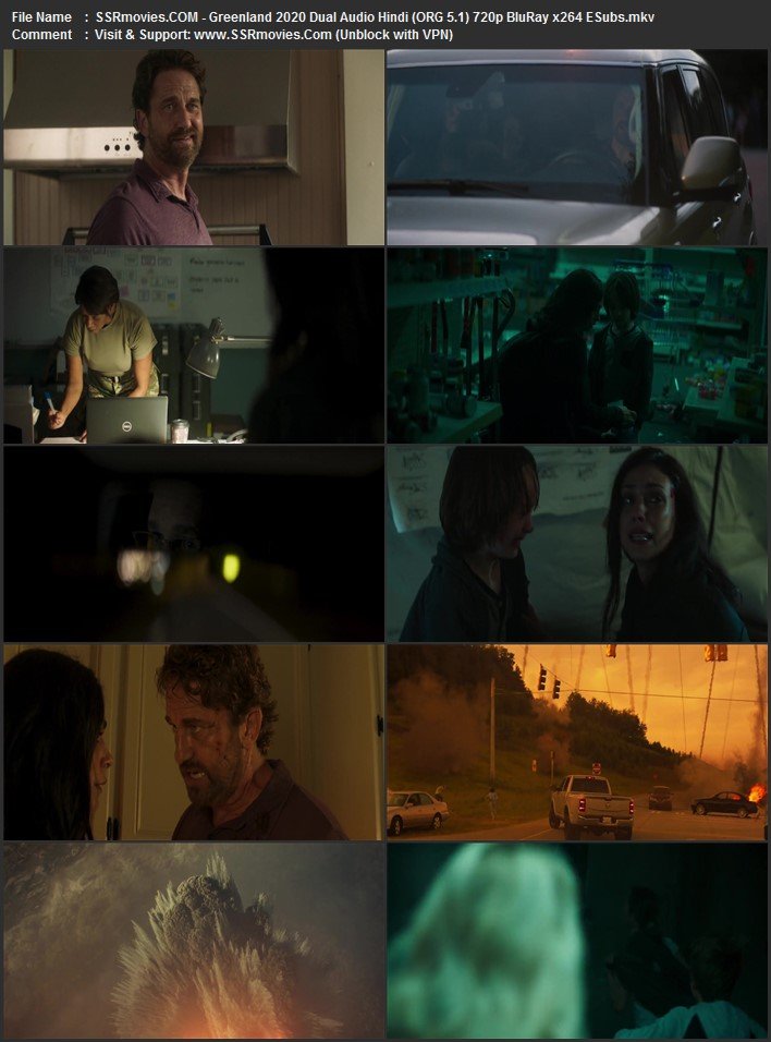 Greenland 2020 Dual Audio Hindi (ORG 5.1) 1080p 720p 480p BluRay x264 ESubs
