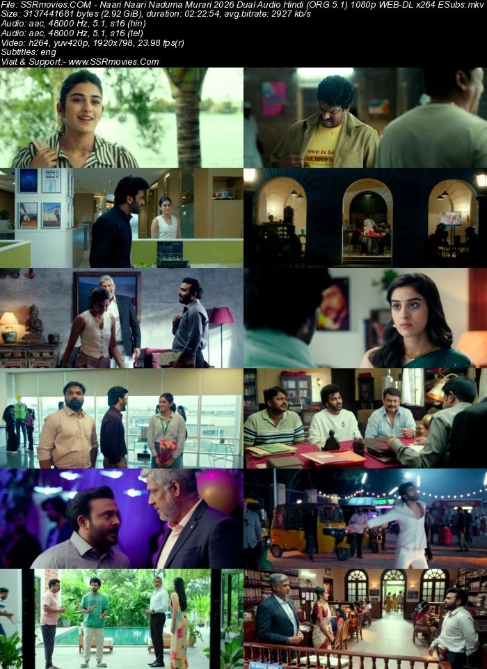 Nari Nari Naduma Murari 2026 Dual Audio Hindi (ORG 5.1) 4K 1080p 720p 480p WEB-DL x264 ESubs