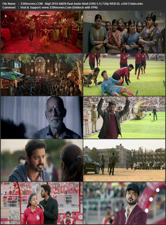 Bigil 2019 Dual Audio Hindi (ORG 5.1) 1080p 720p 480p WEB-DL x264 ESubs