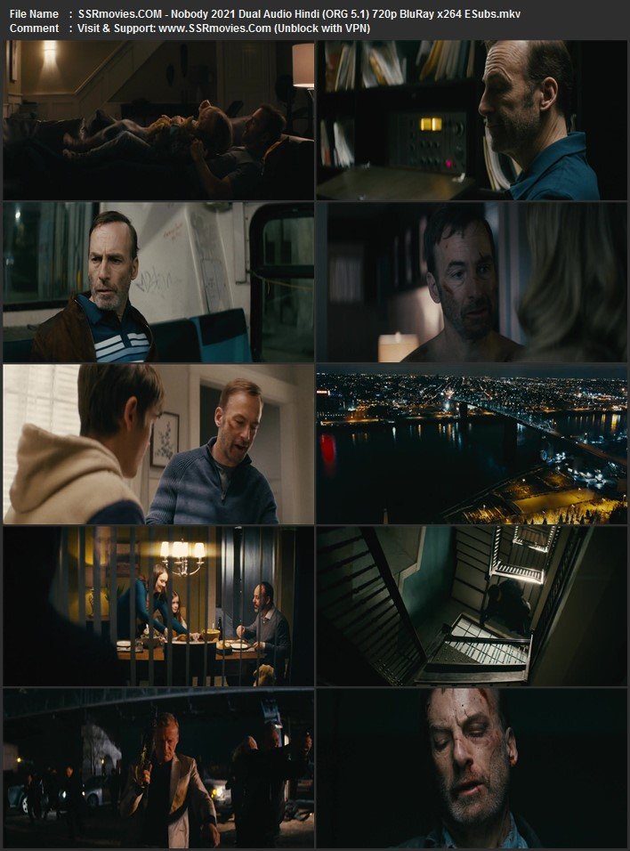 Nobody 2021 Dual Audio Hindi (ORG 5.1) 1080p 720p 480p BluRay x264 ESubs
