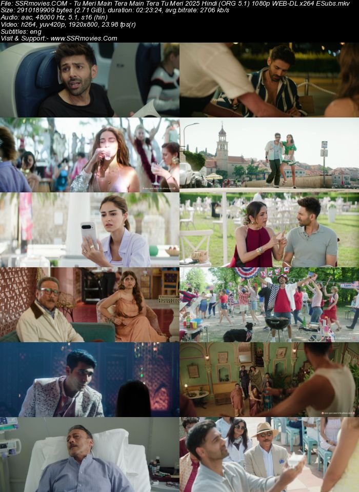 Tu Meri Main Tera Main Tera Tu Meri 2025 Hindi (ORG 5.1) 4K 1080p 720p 480p WEB-DL x264 ESubs