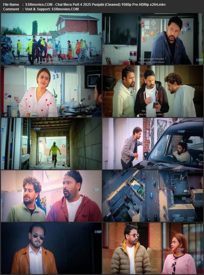 Chal Mera Putt 4 2025 Punjabi (Cleaned) 1080p 720p 480p Pre-HDRip x264 ESubs