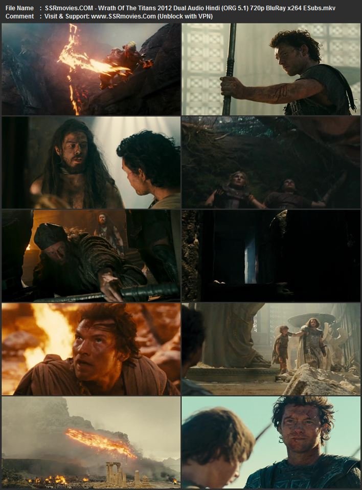 Wrath of the Titans 2012 Dual Audio Hindi (ORG 5.1) 1080p 720p 480p BluRay x264 ESubs