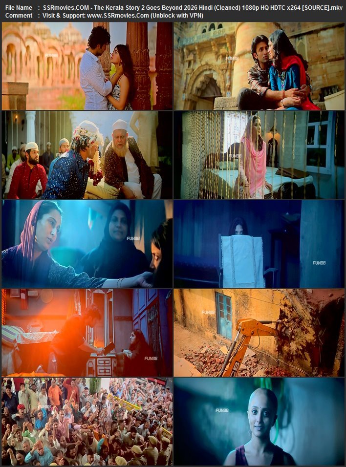 The Kerala Story 2: Goes Beyond 2026 Hindi (Cleaned) 1080p 720p 480p HQ HDTC x264 ESubs