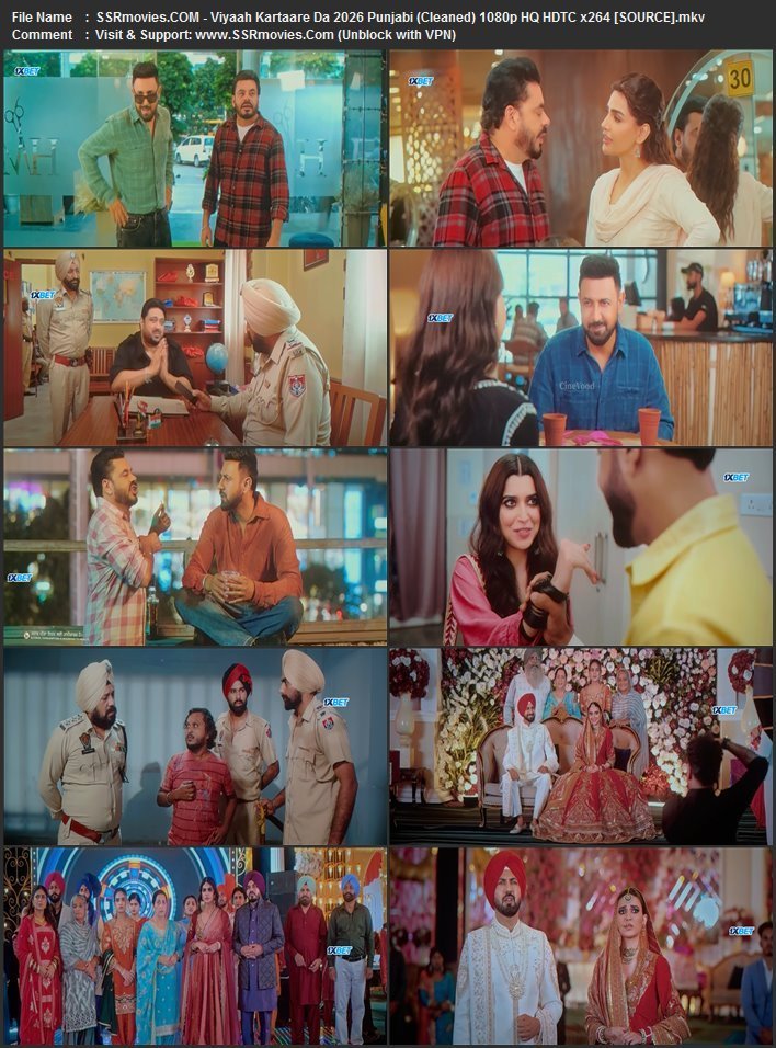 Viyaah Kartaare Da 2026 Punjabi (Cleaned) 1080p 720p 480p HQ HDTC x264 ESubs